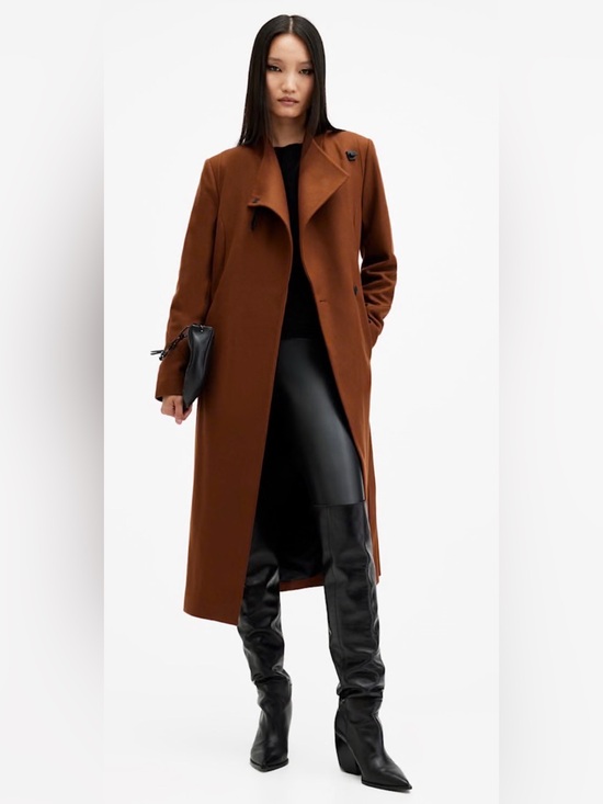 All Saints Jackets & Blazers - AllSaints RILEY WRAP AROUND BELTED TRENCH COAT